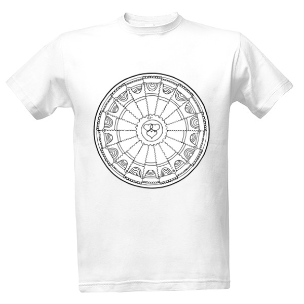 Tričko s potiskem ENA - pánske tričko na vybarvení