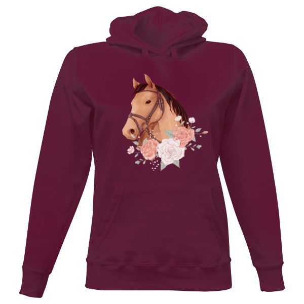 Ladies' hoodie Horses