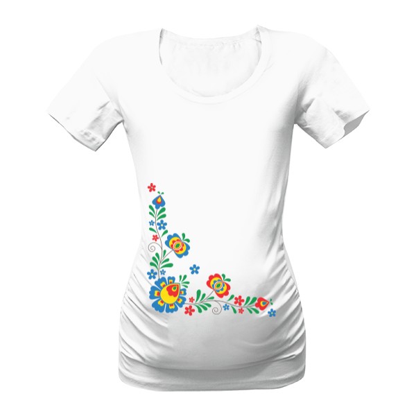 Tričko s potiskem jsem těhotná - folklór