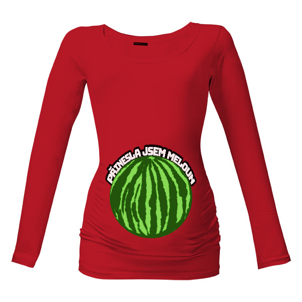 Tričko s potiskem Přinesla jsem meloun.