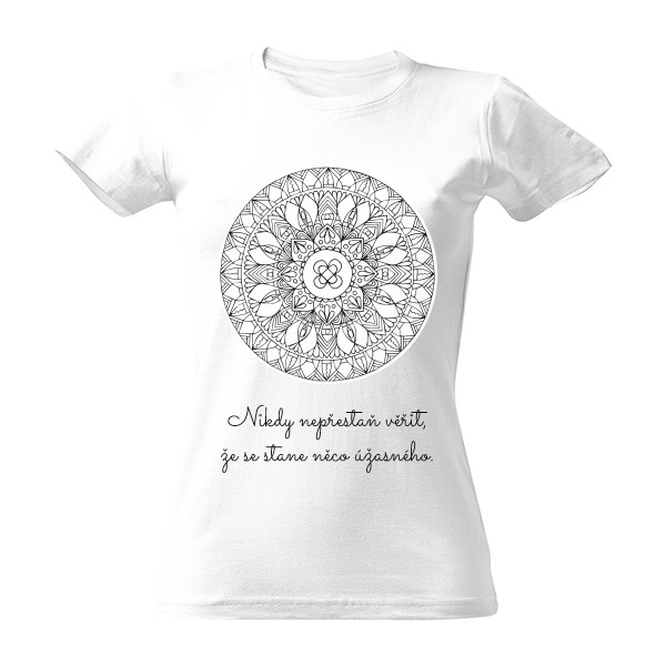 Tričko s potlačou SCHANDARA mandala - dámske tričko