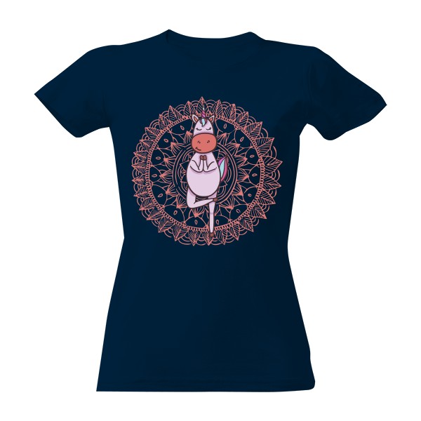 T-shirt Unicorn Yoga Mandala