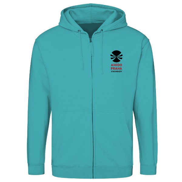 Unisex zip sweatshirt  Unisex hoody with Aikido caligraphy