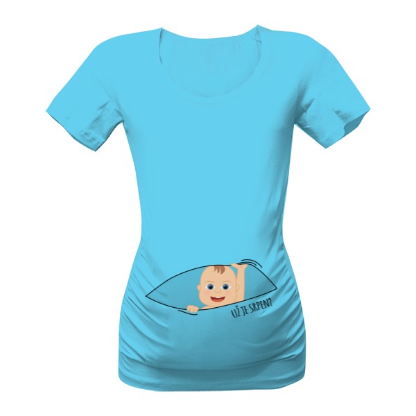 Tričko s potiskem Už je srpen?