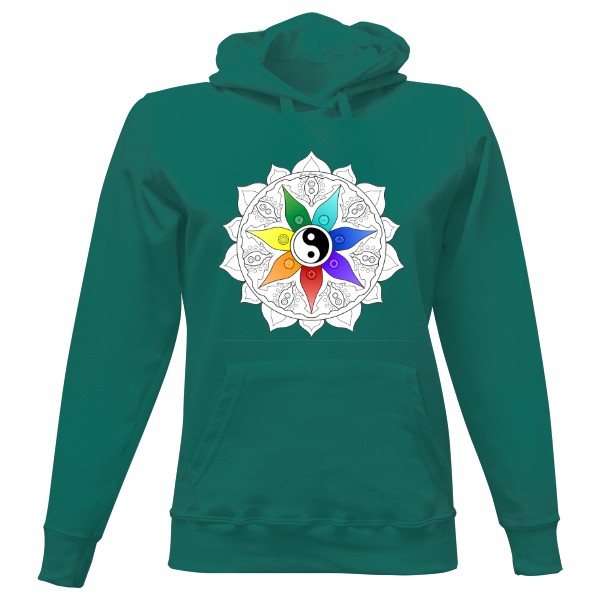 Vybarvovací mandala - vzor Čakry